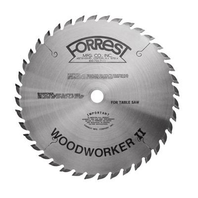 8"x40T Woodworker II Saw Blade with 20 mm HOLE for INCA TABLE SAWS - $15.00 OFF Sharpening Offer Included