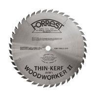 10"x40T Woodworker II 20mm HOLE 3/32" Thin Kerf for INCA & Ulmia Table Saws - $15.00 OFF Sharpening Offer Included