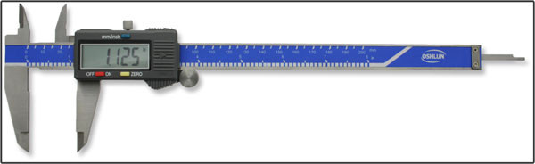 Oshlun 8-Inch Stainless Steel Digital Caliper with Super Large Display