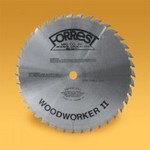 12"x40 Tooth WOODWORKER II Saw Blade, 5/8" HOLE, #6 Grind for NEAR FLAT BOTTOM and Easy Feed