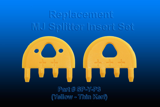 Micro Jig MJ SPLITTER Thin Kerf Insert (2 pcs.) (Yellow) - SOLD OUT