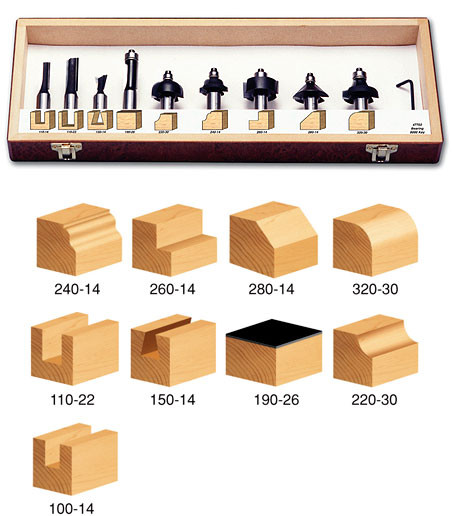 11-Piece Starter Set - 1/2 Inch Shank by Timberline