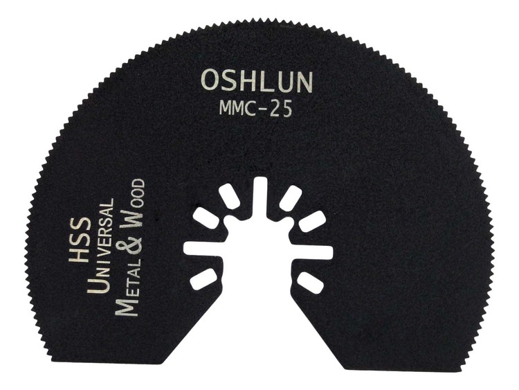 Oshlun 3-1/8" HSS Segment Universal Oscillating Tool Blade with Quick-Fit Arbor (2-Pack)