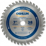 OSHLUN Steel & Ferrous Metal Cutting Blade - 7" x 38 Tooth, 20mm Hole