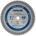 OSHLUN Steel Cutting Saw Blade - 7-1/4" x 68 Tooth, 5/8" Hole with Diamond Knock Out