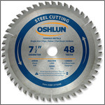 OSHLUN Steel Cutting Saw Blade - 7-1/2" x 48 Tooth, 20mm Hole with 5/8" Bushing