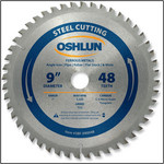 OSHLUN Steel & Ferrous Metal Cutting Blade - 9" x 48T, 1" Hole
