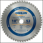 OSHLUN Steel & Ferrous Metal Cutting Blade - 10" x 52T, 1" Hole with 5/8" Bushing