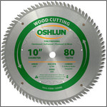 Oshlun 10x80T ATB Fine Finishing Saw Blade, 5/8" Hole