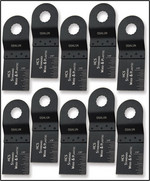 Oshlun MMR-0310 1-1/3-Inch Standard HCS Oscillating Tool Blade for Rockwell SoniCrafter, 10-Pack - Designed for Wood & Plastic