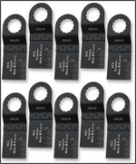 Oshlun MMS-0310 1-1/3-Inch Standard HCS Oscillating Tool Blade for Fein SuperCut, 10-Pack - Designed for Wood & Plastic