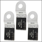 Oshlun 1-1/3-Inch Precision Japan HCS Oscillating Tool Blade for Rockwell SoniCrafter, 3-Pack - Designed for Wood & Plastic