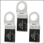 Oshlun 1-1/3-Inch Precision Japan HCS Oscillating Tool Blade for Fein SuperCut, 3-Pack - Designed for Wood & Plastic