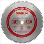 Oshlun 15"x110T TCG, 1-Inch Hole for Aluminum &Non Ferrous Metals For Hitachi