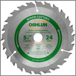 Oshlun 5-1/2"x24T ATB General Purpose & Trimming Saw Blade, 5/8-Inch Hole (1/2-Inch & 10mm Bushings)