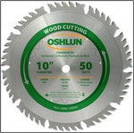 Oshlun 10"x50T Combination Saw Blade, 5/8" Hole