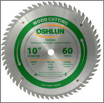 Oshlun 10"x60T Finishing Saw Blade, 5/8" Hole