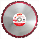 Oshlun 14-Inch Carbide Chunk Blade with 1" Hole for Rescue & Demolition