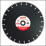 Oshlun 12-Inch Diamond Saw Blade with 1" Hole with 20mm Bushing for Rescue & Demolition