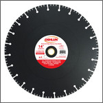 Oshlun 14-Inch Diamond Saw Blade with 1" Hole with 20mm Bushing for Rescue & Demolition