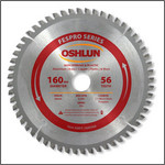 Oshlun SBFT-160056A 160mmx56T FesPro Non Ferrous TCG Saw Blade with 20mm Hole for Festool TS 55 EQ, DeWalt DWS520, & Makita SP6000K
