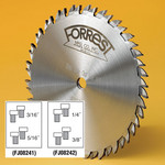 4-Pc. Cutter Set For Finger & Box Joints - Makes 3/16" & 5/16" and 1/4" & 3/8" Cuts - Made by Forrest 