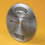 Forrest 12" x 80 tooth, 1" Hole, .085: Kerf, .060" Rim, +5 Face Hook, Modified TCG - DURALINE THIN-RIM Saw Blade