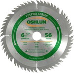 Oshlun 6-1/2-Inch 56 Tooth FesPro Thin Kerf ATAFR Saw Blade with 20mm Arbor for DeWalt DWS520 and Makita SP6000