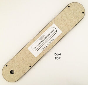 #DL-4 Leecraft Zero-Clearance Table Saw Insert 24-25/32" x 4-23/32