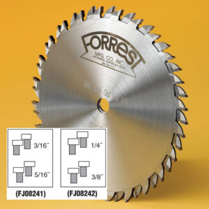 8" Box Joint 4-pc. Cutter Set for Finger & Box Joints for 1/4" and 3/8" Cuts & 3/16" x 5/16" Cuts