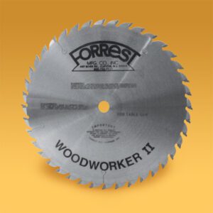 Forrest 10″x40T Woodworker II 1/18" THICK Kerf – $15.00 OFF Sharpening Offer Included